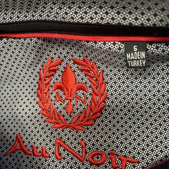 Au Noir Men’s Mirabeau Grid Pattern Button-Up Shirt  Light Blue - Picture 15 of 15